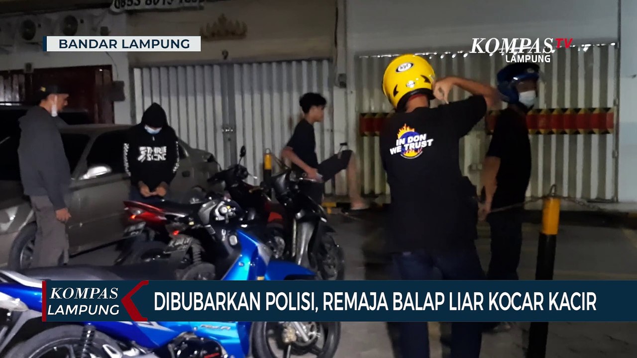 Dibubarkan Polisi, Remaja Balap Liar Kocar-Kacir