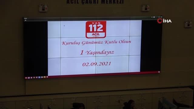 Van'da 112 Acil Çağrı Merkezine bir yılda 2 milyon çağrı düştü