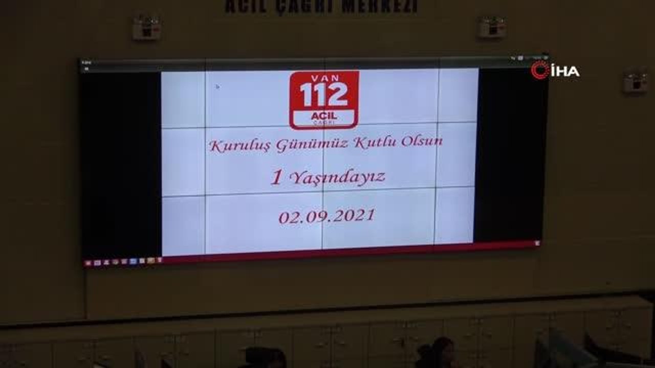 Van'da 112 Acil Çağrı Merkezine bir yılda 2 milyon çağrı düştü