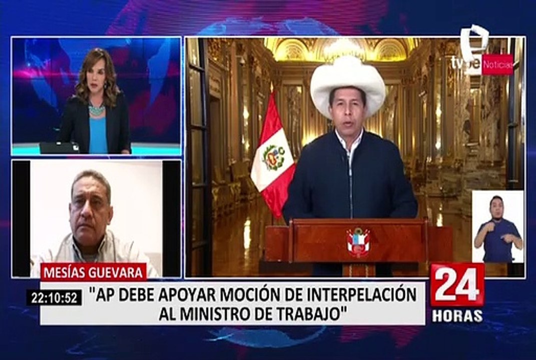 Mesías Guevara: "Acción Popular debe apoyar moción de interpelación al ministro de Trabajo"