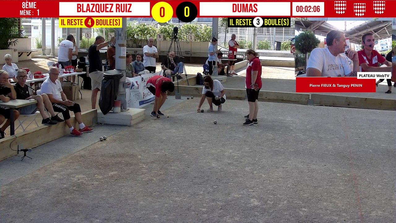 8ème BLAZQUEZ RUIZ vs DUMAS : National à pétanque doublette féminin de Monaco - 3ème Ducasse's Challenge 2021