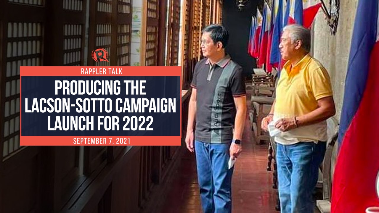 Rappler Talk: Producing the Lacson-Sotto campaign launch