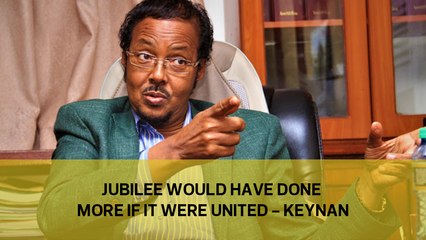Jubilee would have done more if it were united - Keynan