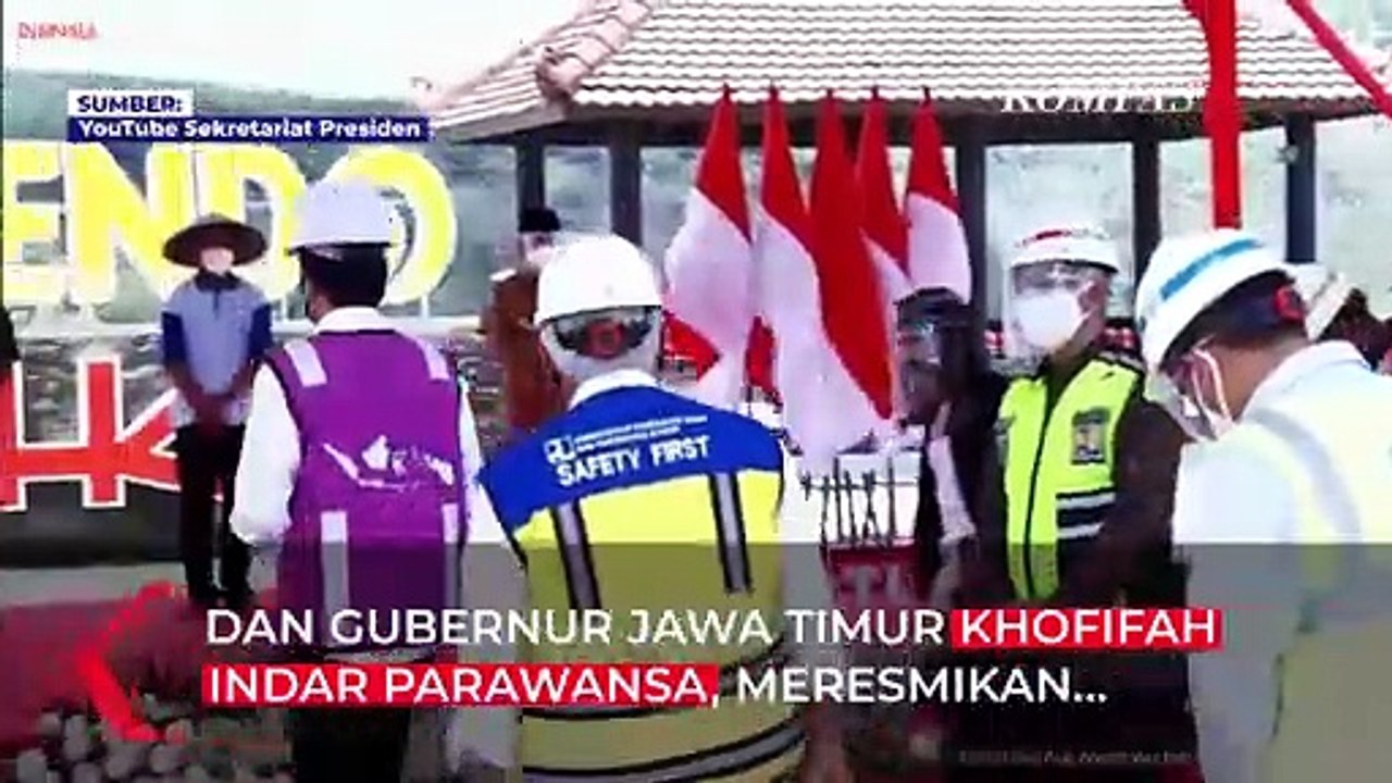 Presiden Joko Widodo Resmikan Bendungan Bendo di Ponorogo