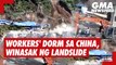 Workers' dorm sa China, winasak ng landslide | GMA News Feed