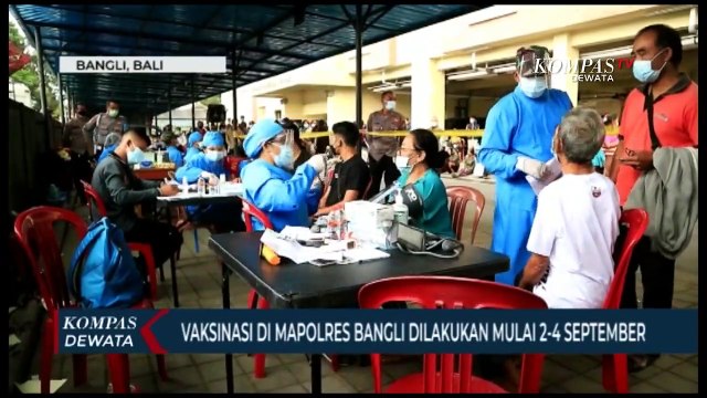 Vaksinasi Massal Di Mapolres Bangli