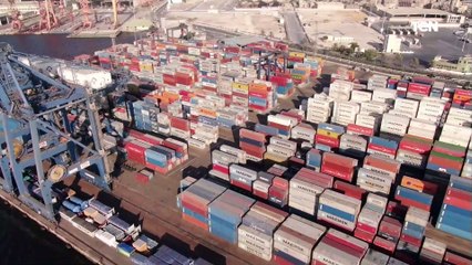 تصوير جوي لـ ميناء الأسكندرية بعد التطوير