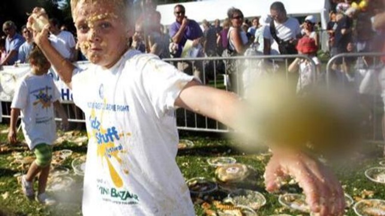 Viral videos: World Custard Pie Throwing Championship; Hungry bride enjoys snack before wedding; more