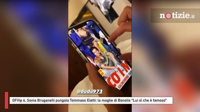 GFVip 6, Sonia Bruganelli pungola Tommaso Eletti: la moglie di Bonolis Lui sì che è famoso