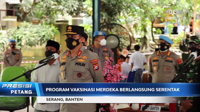 Kapolda Banten Tinjau Vaksinasi Ponpes Ikhlas Salman Al-Farisiy Kabupaten Serang