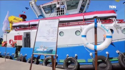 شاهد كيف استقبلت المراكب الرئيس السيسي بـ ميناء الإسكندرية