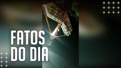 Terror no parque: barra de proteção de brinquedo despenca no Sideral