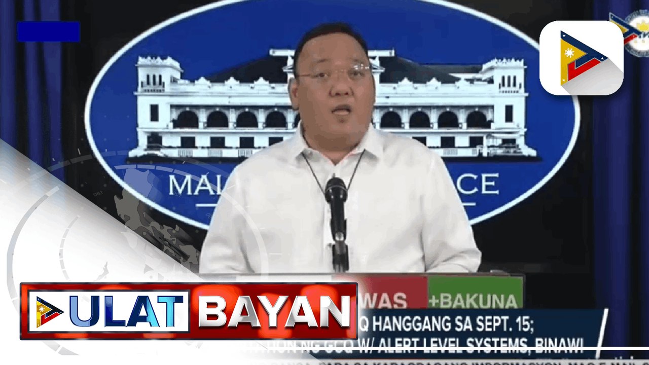 Breaking News: NCR, mananatili sa MECQ hanggang Sept.15; Pilot implementation ng GCQ w/ alert level systems, binawi
