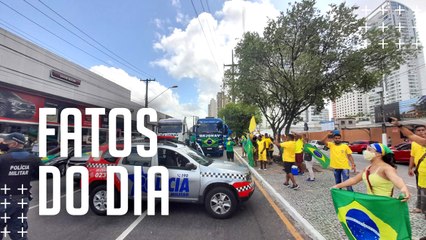 Caminhoneiros têm acesso barrado a atos na Doca