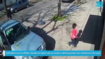 Entradera en La Plata lavaba el auto con su nieto y delincuentes los metieron a la casa