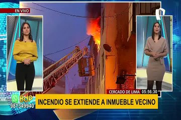 Download Video: Cercado de Lima: incendio se registra en terreno abandonado del jirón Cusco