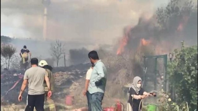 Son dakika haberleri: BÜYÜKÇEKMECE'DE OTLUK ALANDAKİ YANGIN YERLEŞİM ALANLARINA YAKLAŞINCA PANİK YARATTI