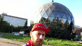 ❄️Sightseeing in Siberia. 75°F(24°C). Glass Ball Building. Musical Theatre. Novosibirsk | VLOG 107_071121_3409
