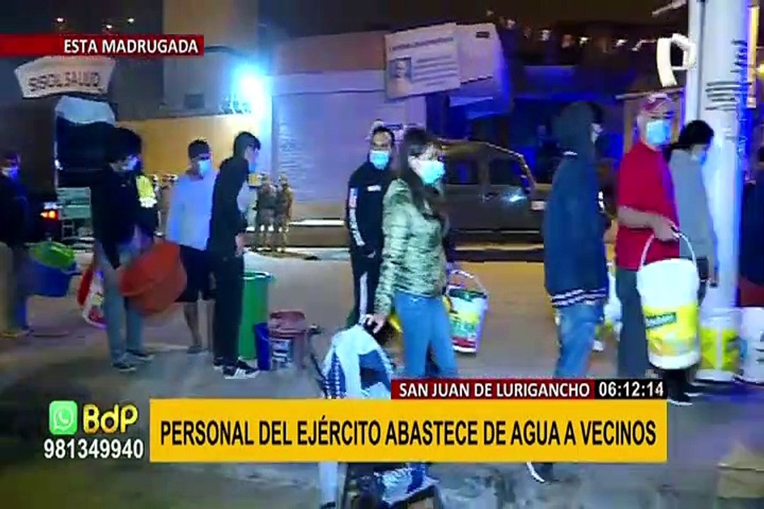 Por aniego en SJL: vecinos permanecerán una semana sin agua potable