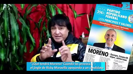 El jingle de Ricky Maravilla apoyando a un candidato