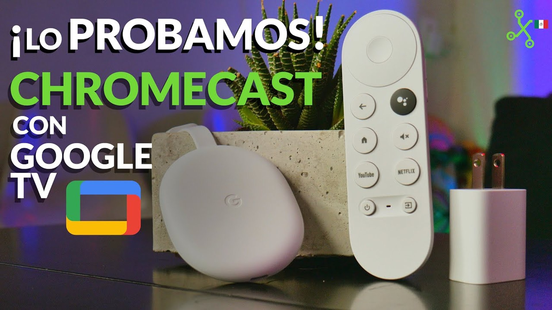 Chromecast con GOOGLE TV en México - Android TV y CONTROL REMOTO para  disfrutar al máximo de Netflix - Vídeo Dailymotion