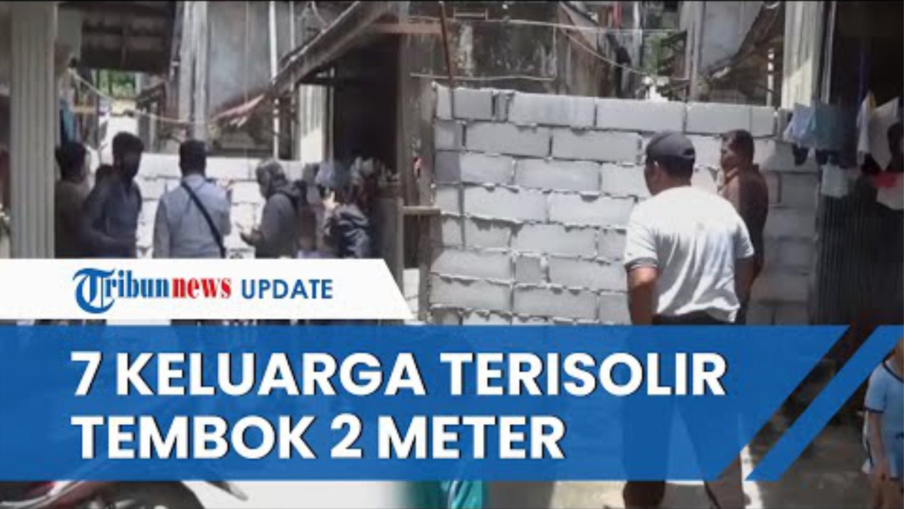 Nasib 7 Keluarga di Balikpapan Akses Jalan Dihalangi Tembok 2 Meter, Pakai Tangga untuk Beraktivitas