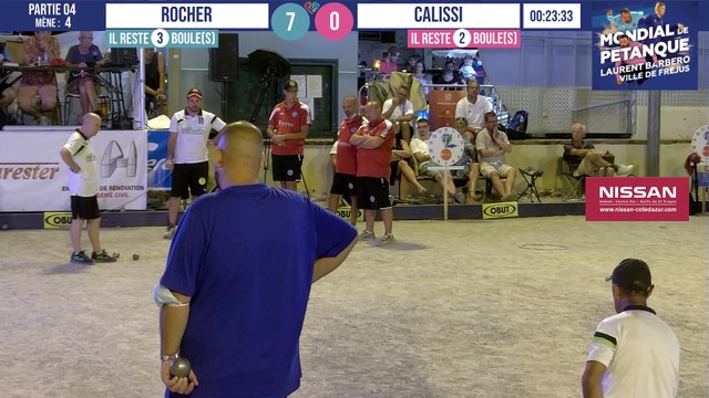 Poules ROCHER vs CALISSI : Mondial à pétanque Laurent BARBERO Ville de Fréjus 2021