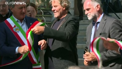 Inauguração da ponte Rialto em Veneza