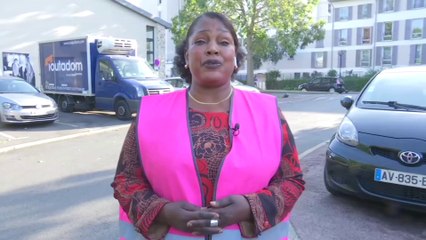 Fatimata Sy (Gilets roses): "Nous sommes tous remontés par rapport à la maman qui a été gazée" à Corbeil-Essonnes