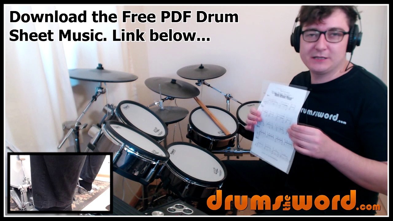 ★ Bass Drum Push ★ FREE Video Drum Lesson | How To Play DRUM BEAT