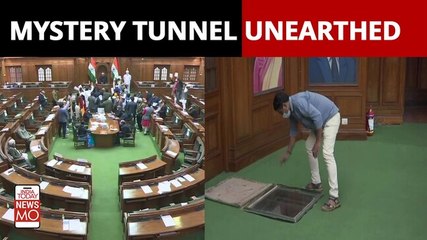 Secret Tunnel Unearthed in Delhi Assembly 