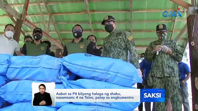 Aabot sa P4 bilyong halaga ng shabu, nasamsam; 4 na Tsino, patay sa engkuwentro | Saksi