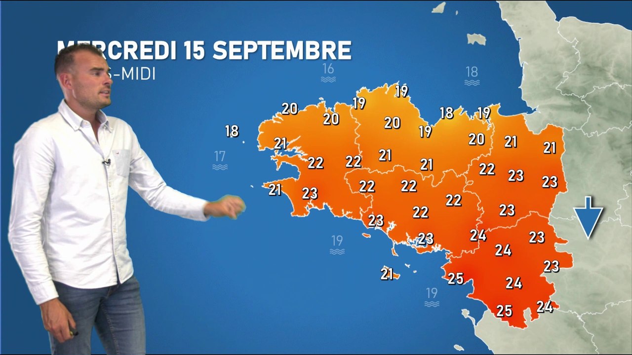 Bulletin météo pour le mercredi 15 septembre 2021
