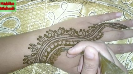 quick hnd mehndi design - mehndi design - henna mehendi design - party mehandi design - jewerelly henna mehandi design - Habiba mehndi art