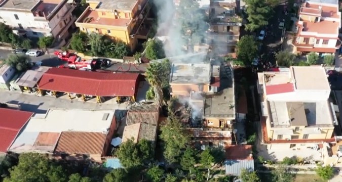 Roma - Esplosione e crollo di una palazzina a Torre Angela (14.09.21)