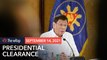 Duterte: Cabinet officials must get presidential approval to appear in Senate probes