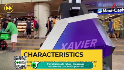 Patrulheiros do futuro Singapura inicia testes com robôs policiais