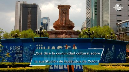 Sustitución del monumento a Colón causa opiniones encontradas entre la comunidad cultural