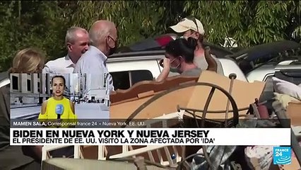 Informe desde Nueva York: Joe Biden visitó zona afectada por Ida y prometió ayuda