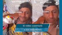 Albañil llora en video al festejar su cumpleaños solo