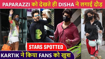 Download Video: Disha Patani RUNS Ignoring Paps, Kartik's KIND Gesture, Parineeti Chopra, Kiara Advani|Stars Spotted