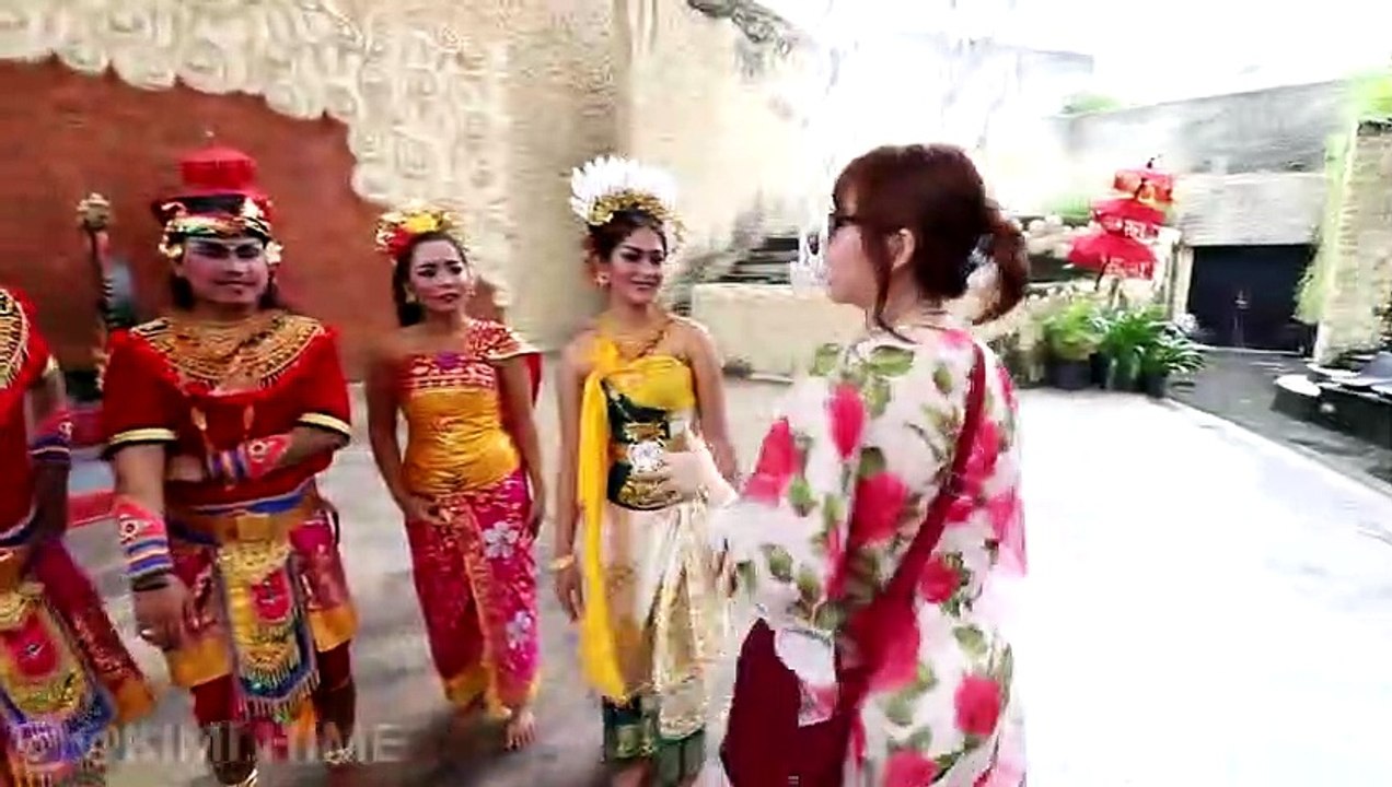 going around Bali wearing only a bikini