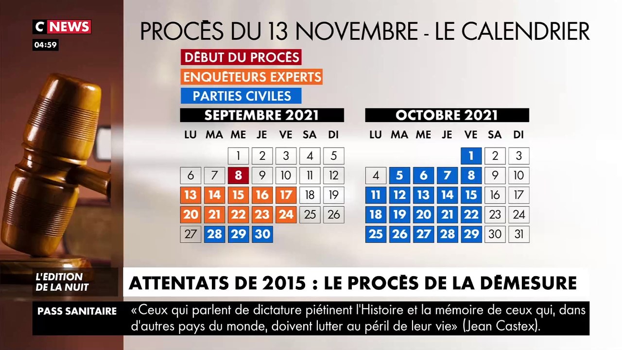 Procès des attentats du 13 novembre : Vingt personnes impliquées dans la préparation ou la réalisation des attentats de l'automne 2015 seront dans le box des accusés