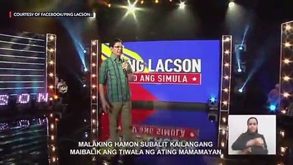 Ping Lacson's speech at his candidacy launch for 2022 elections