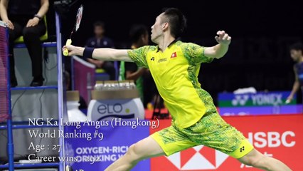 Men's Singles - Top 10 world ranking badminton
