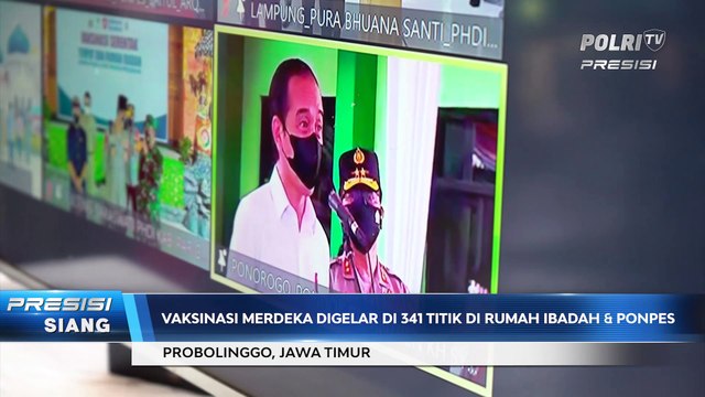 Forkopimda Probolinggo Pantau Vaksinasi Serentak di Yayasan Shubbanul Muslimin Pondok Pesantren Nurul Qodim
