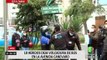 Lince: cúster lleno de pasajeros vuelca en avenida Canevaro