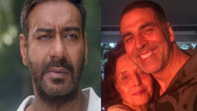 Akshay Kumar की मां Aruna Bhatia के निधन की खबर पर रो पड़े Ajay Devgn , किया ये Tweet | FilmiBeat