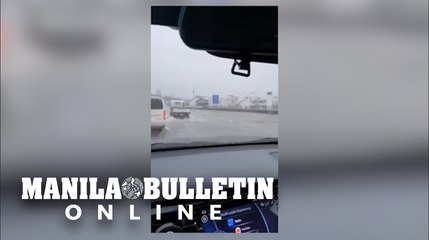 Portions of SLEX after San Pedro Exit are flooded due to the heavy rains brought by #JolinaPH