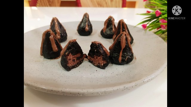 Chocolate oreo modak ! Oreo modak ! 10 मिनट में बनाए बिना गैस जलाए बहुत ही लाजवाब मोदक मिठाई!